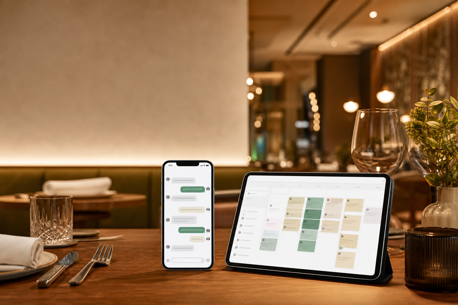 Gestión ordenada de reservas frente a mensajes de WhatsApp en un restaurante