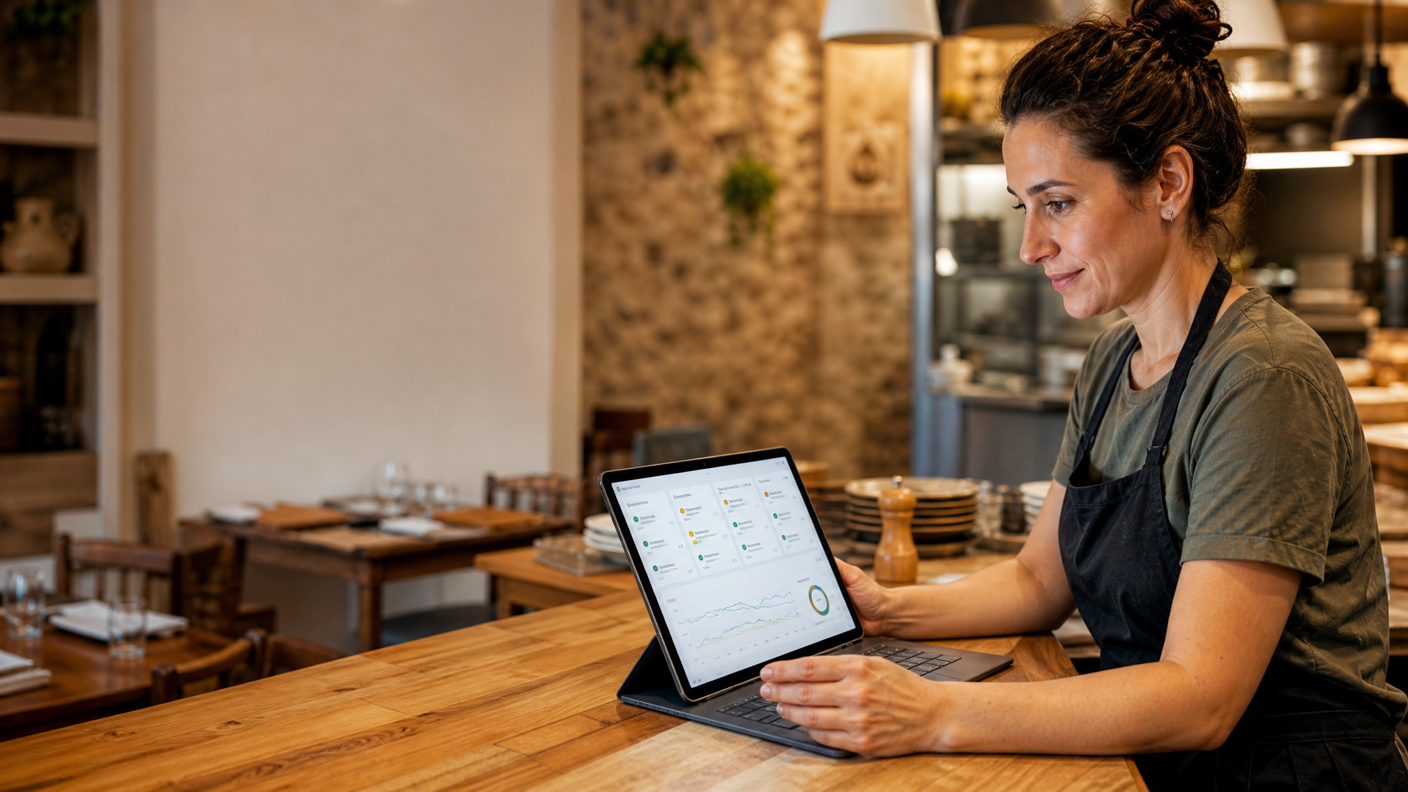 Restaurante revisando un canal propio de pedidos online sin comisiones por pedido